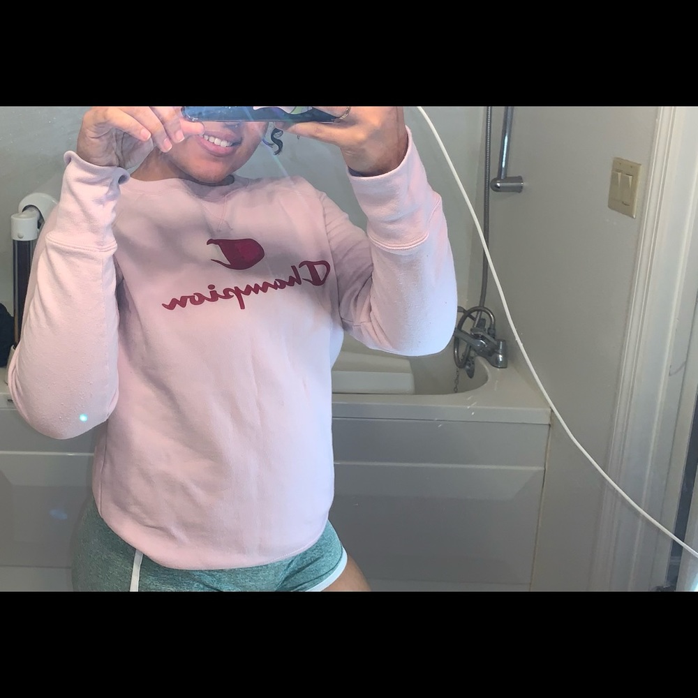 Champion pink long sleeve shirt for CHEAP!! -Medium